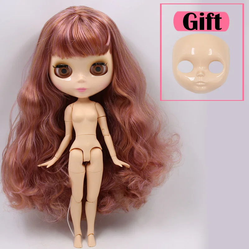 doll face ICY Blyth Кукла № 2 глянцевое лицо натуральная кожа суставное тело 1/6 BJD Специальная цена 1/4 BJD, Pullip, Jerryberry, Licca игрушка подарок - Цвет: doll face