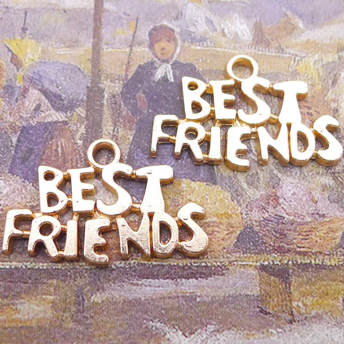 

Designer Charms For Bracelets Best Friends Charms Kc Gold 15x24mm 10 Pieces