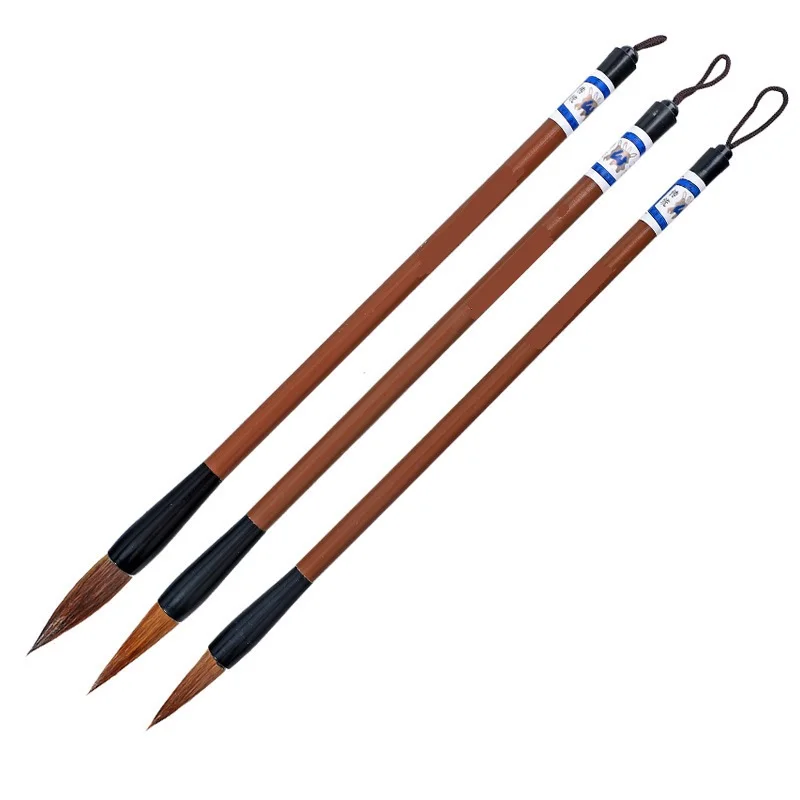 

Wooden Writing Brushes Wolf Hair Traditional Chinese Calligraphy Painting Practice Festival Couplets Regular Script Calligrapher