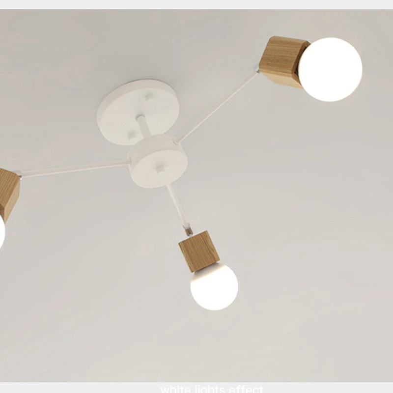 Винтажная Скандинавская потолочная лампа в виде паука несколько регулируемых