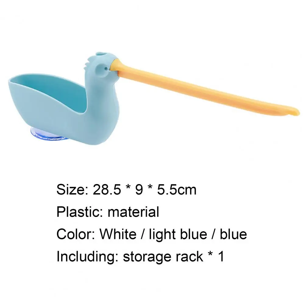 

60% Hot Sale Multifunctional Non-punch Suction Cup Plastic Rag Rack With sSponge Plastic Shelf For Kitchen Sink