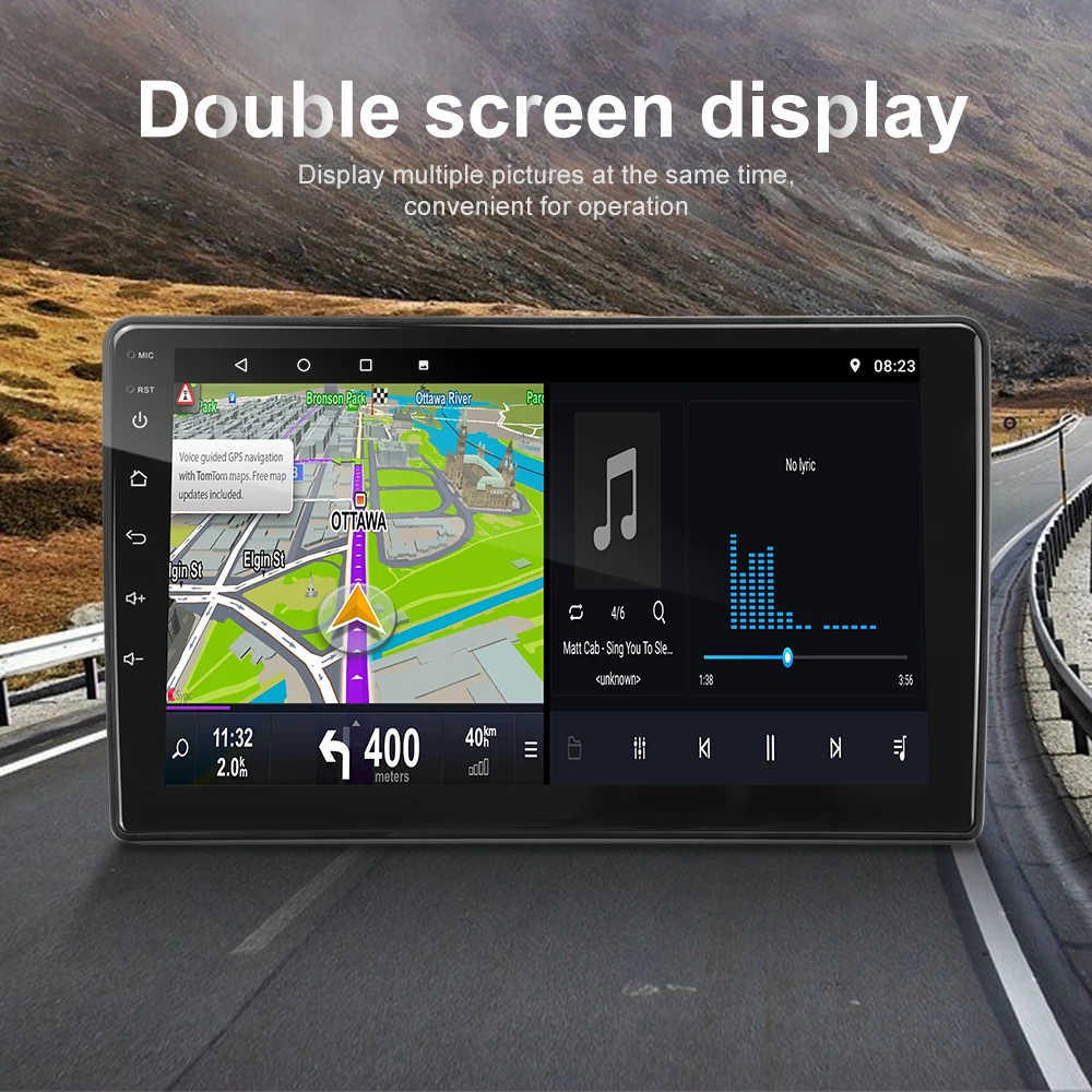 Автомагнитола Podofo 2 Din Android 9 1 HD GPS Wi Fi Bluetooth автомобильный мультимедийный