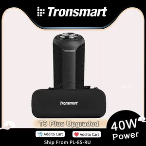 Обновленная версия Tronsmart T6 Plus для Bluetooth-колонки 40 Вт, Портативная колонка с NFC,TF-картой, USB-накопителем