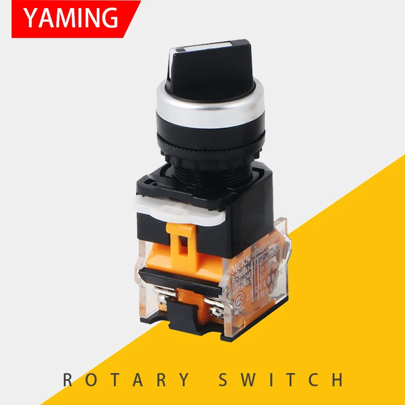 Вращающаяся ручка переключателя P48 22 мм 4 винта круглая маленького размера