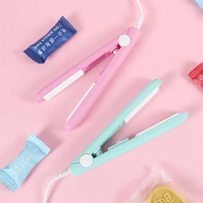 Бытовой пищевой вакуумный упаковщик Портативный зажимы полиэтиленового пакета