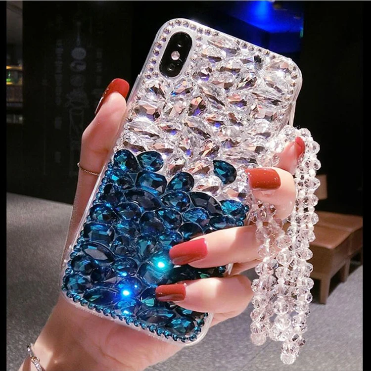 Чехол для Huawei P20 P30 P40 Lite Pro Mate 40 30 20 20X Nova 5T 7i 3i со стразами с ремешком | Мобильные