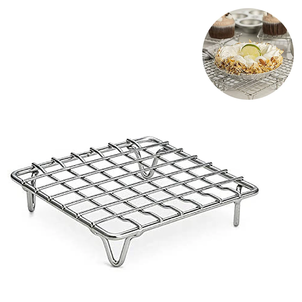 Поднос охлаждающий из нержавеющей стали с сеткой кухонная полка держатель для