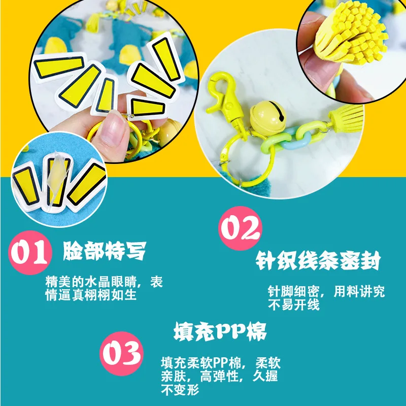 Милые брелки с колокольчиком маленьким крокодиловым принтом Мультяшные