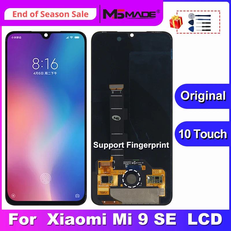 

ЖК-дисплей 5,97 "для Xiaomi Mi 9 SE M1903F2G, сенсорный экран с дигитайзером, запасные части для Mi 9SE, дисплей MI9 SE, ЖК-дисплей, оригинал