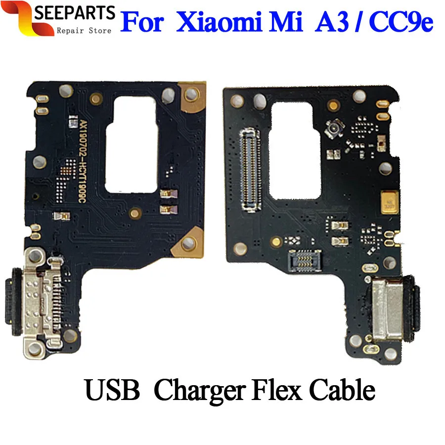 

For Xiaomi Mi A3 USB Charger Port Flex Cable Board & Microphone Repair Parts for Xiaomi CC9e USB Charging Dock Connector Micro