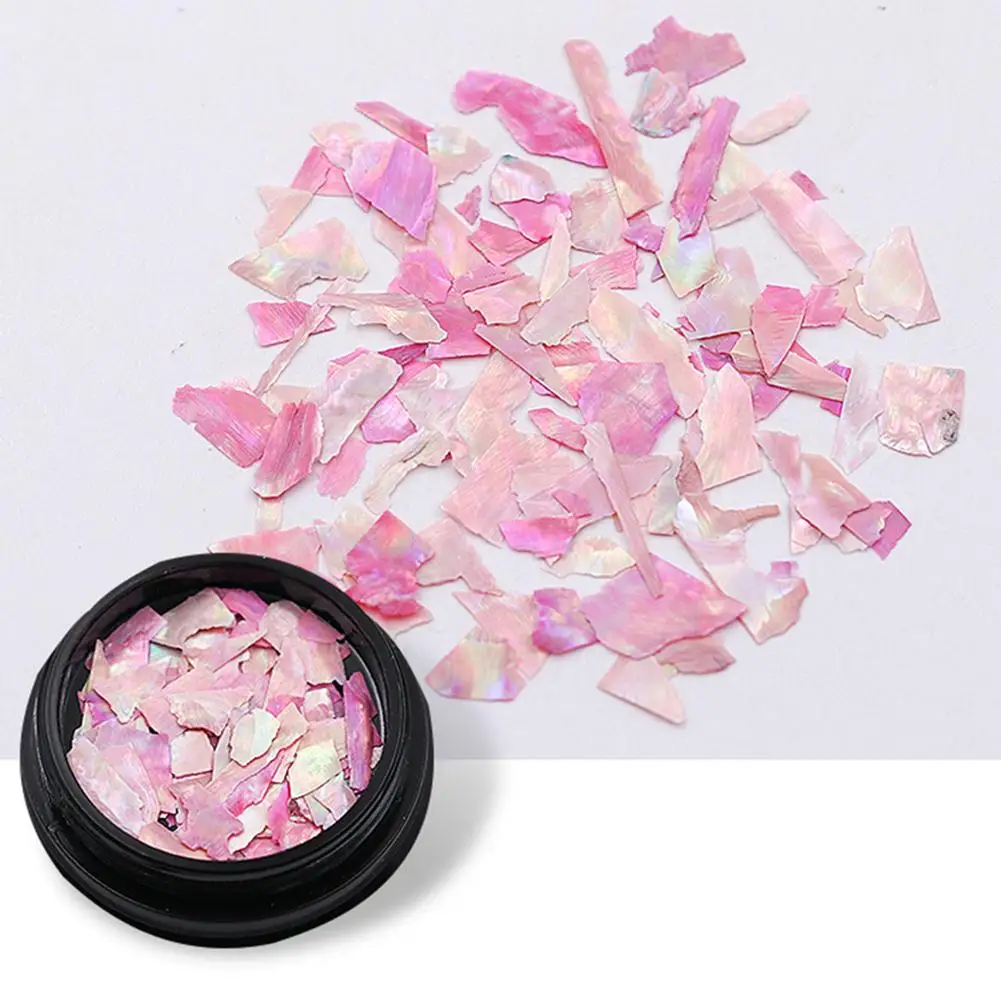 1Pcs Nail Decorations Shell Sequins Gradient Art Broken Natural Abalone Pieces 3d Manicure UV Gel DIY | Красота и здоровье