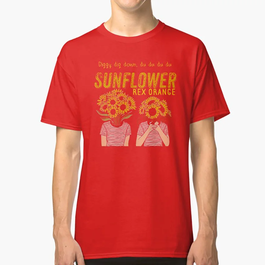 Футболка Diggy dig down с принтом подсолнуха Рекс апельсин графство брокхэмптон
