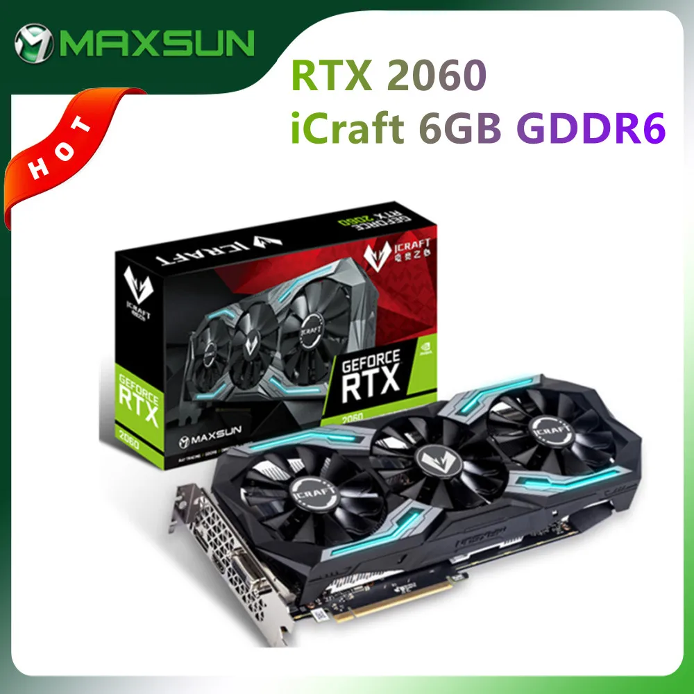 Видеокарта MAXSUN RTX 2060 iCraft/Terminator 6 ГБ GDDR6 12 нм | Компьютеры и офис