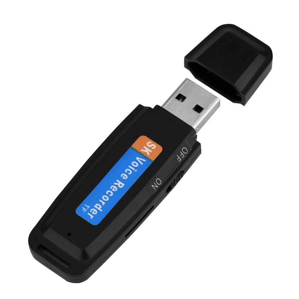 Мини U-диск Цифровой аудио диктофон ручка USB флэш-накопитель Поддержка до 32 ГБ Micro SD TF расширенный - изображение