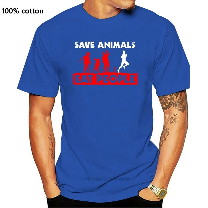 

Новинка, футболка с надписью «Save The Animal Eat People» для мужчин и женщин, все размеры, забавная, 2021est, забавная