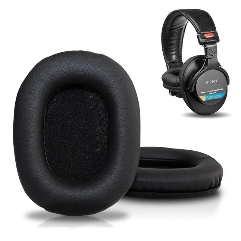 1 пара памяти поролоновые насадки для наушников Замена для MDR 7506 кожаные амбушюры наволочка для SONY MDR 7506 MDR-V6 MIC чехол для наушников амбюшуры