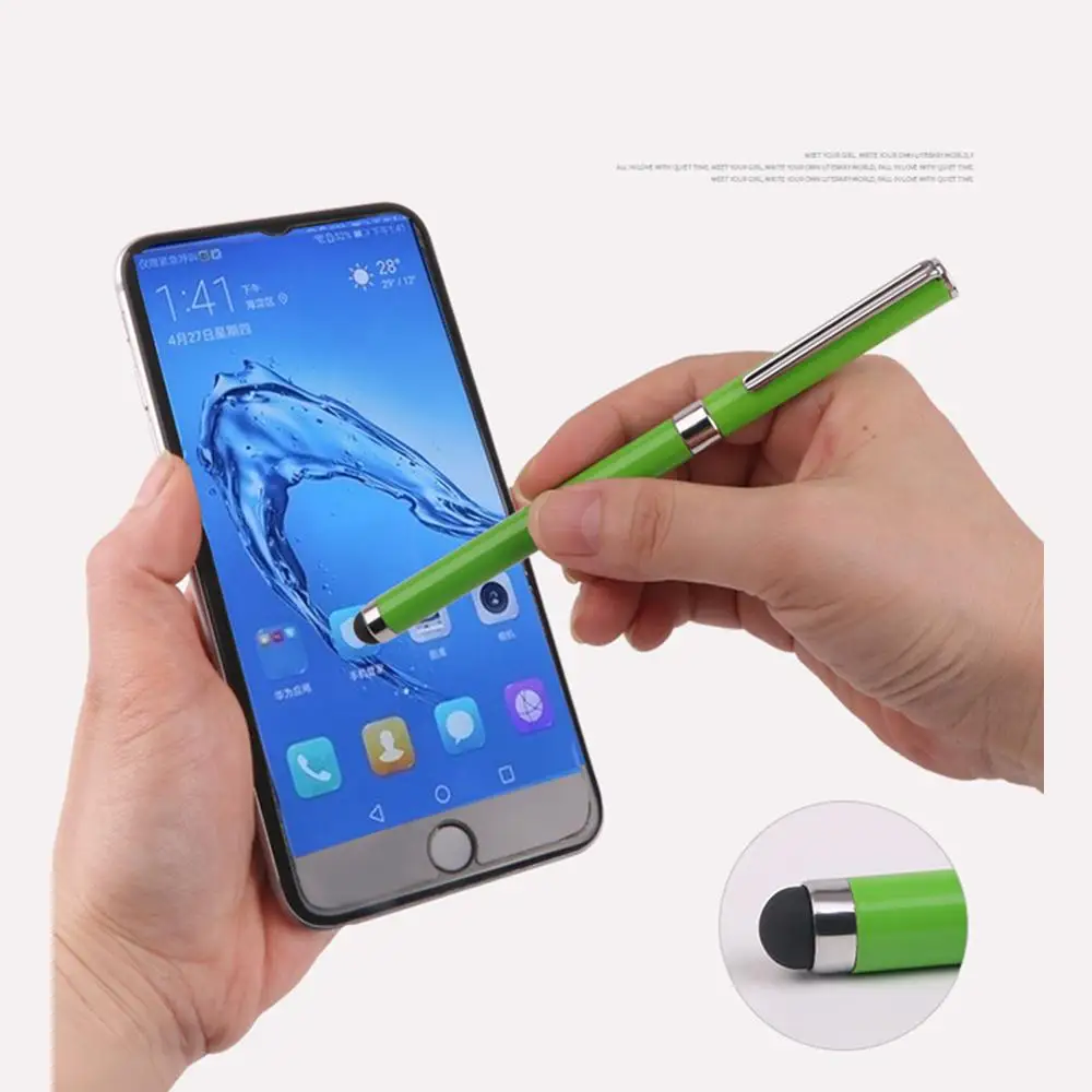 2 в 1 емкостный стилус для сенсорного экрана стилус-карандаш авторучка планшета