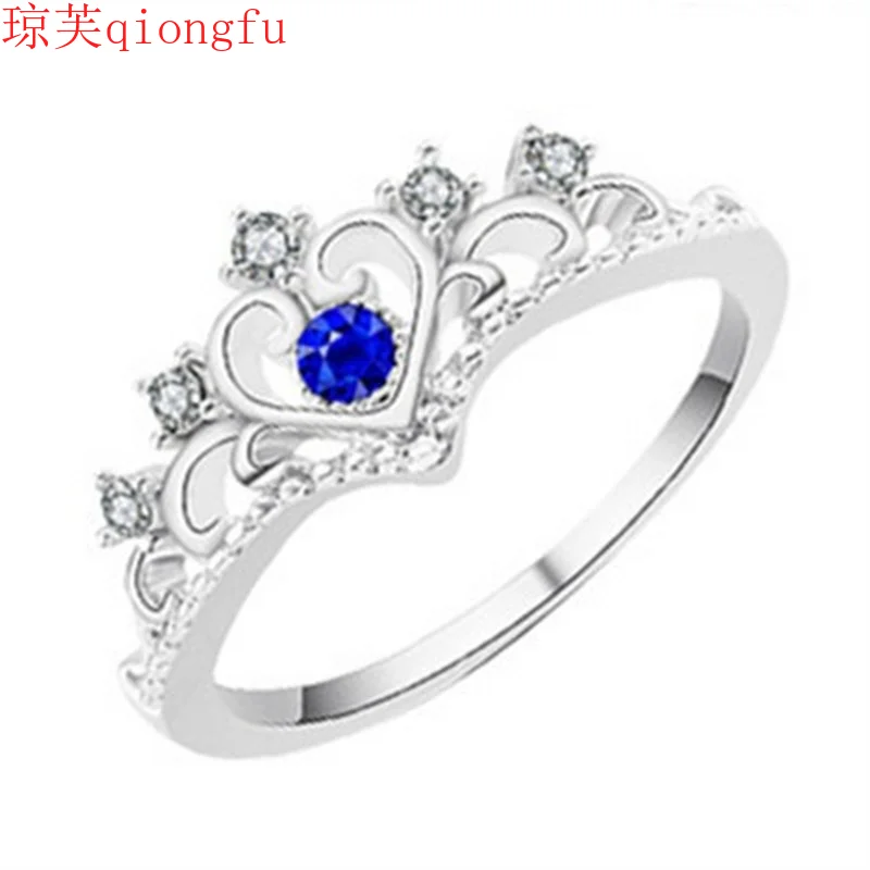 

2021 Personality Creative Design Crown Ring Female S925 Silver Ring Corolla Ring Bracelet gothic wedding Accessories