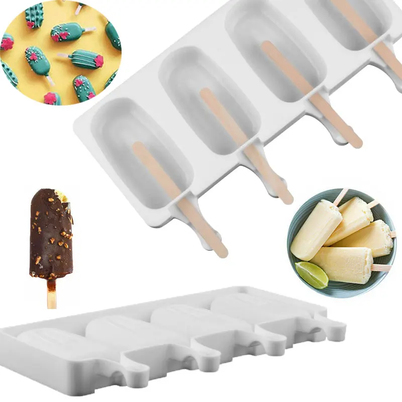 Форма для мороженого 4 ячейки форма поднос кухни удобный практичный экологичный