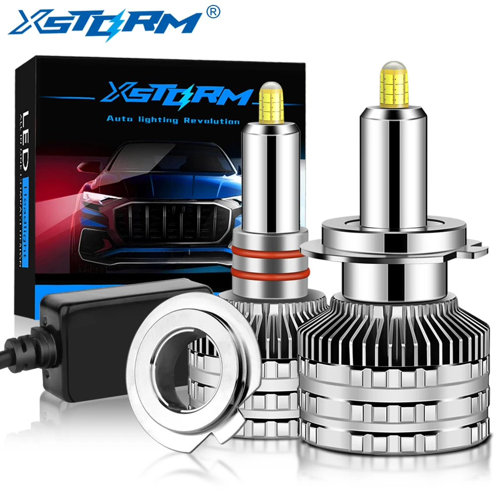 2 шт. H1 светодиодный H7 20000LM H8 H11 9005 HB3 9006 HB4 Фары Лампы Canbus 9012 HIR2 80 Вт 360 градусов 3D CSP