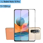 110 шт защитное стекло Xiaomi Redmi Note 1010Pro Glass Film, защитная пленка закаленное стекло Redmi-Note-10 Redmi-Note10-Pro против царапин 9D стекло сяоми редми нот 10 редми ноут 10 про стекло