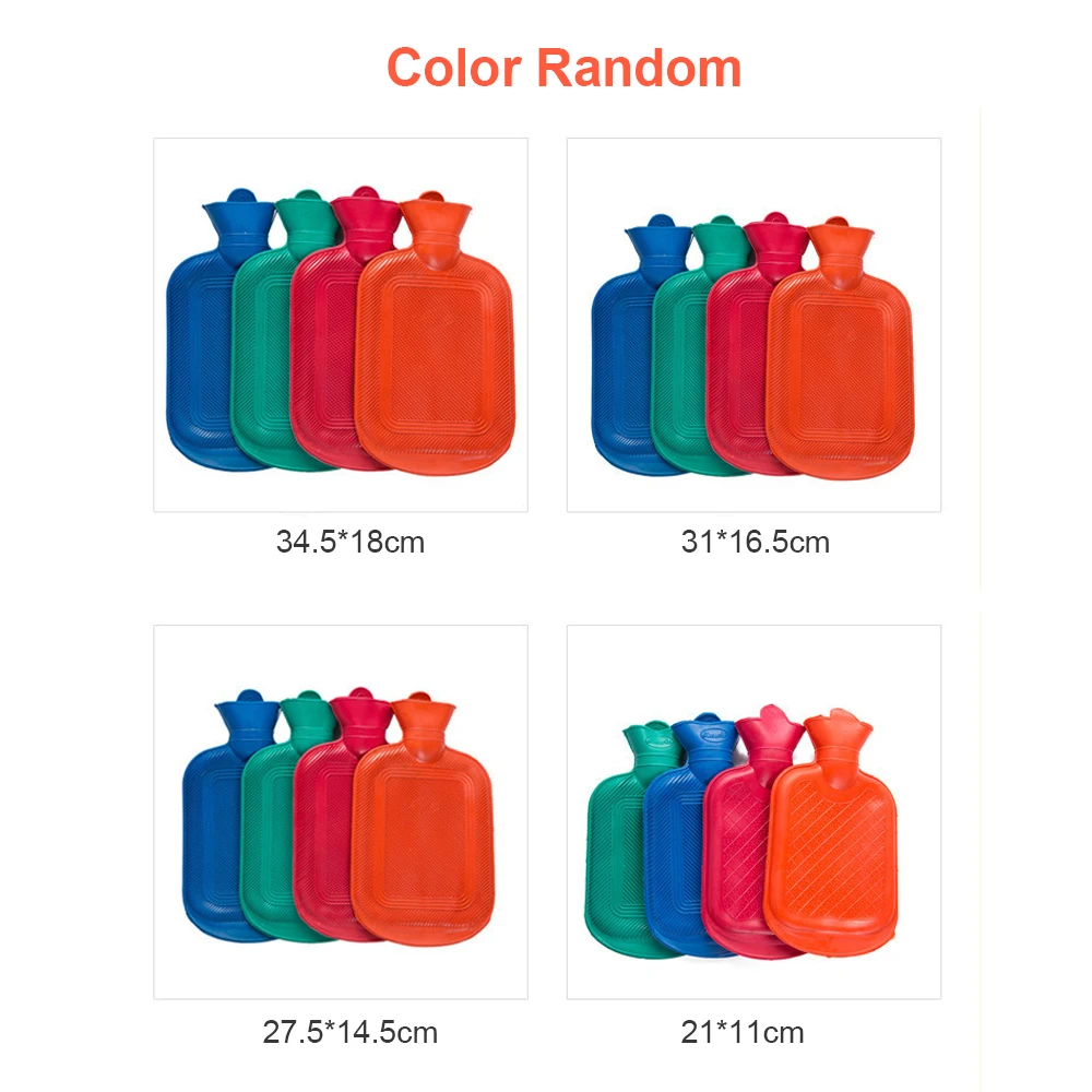 

Hot Water Bottle 2000ML Rubber High Density Winter Hand Warmer Portable Thick Hot Water Bottle Girls Pocket Feet Hot Water Bag