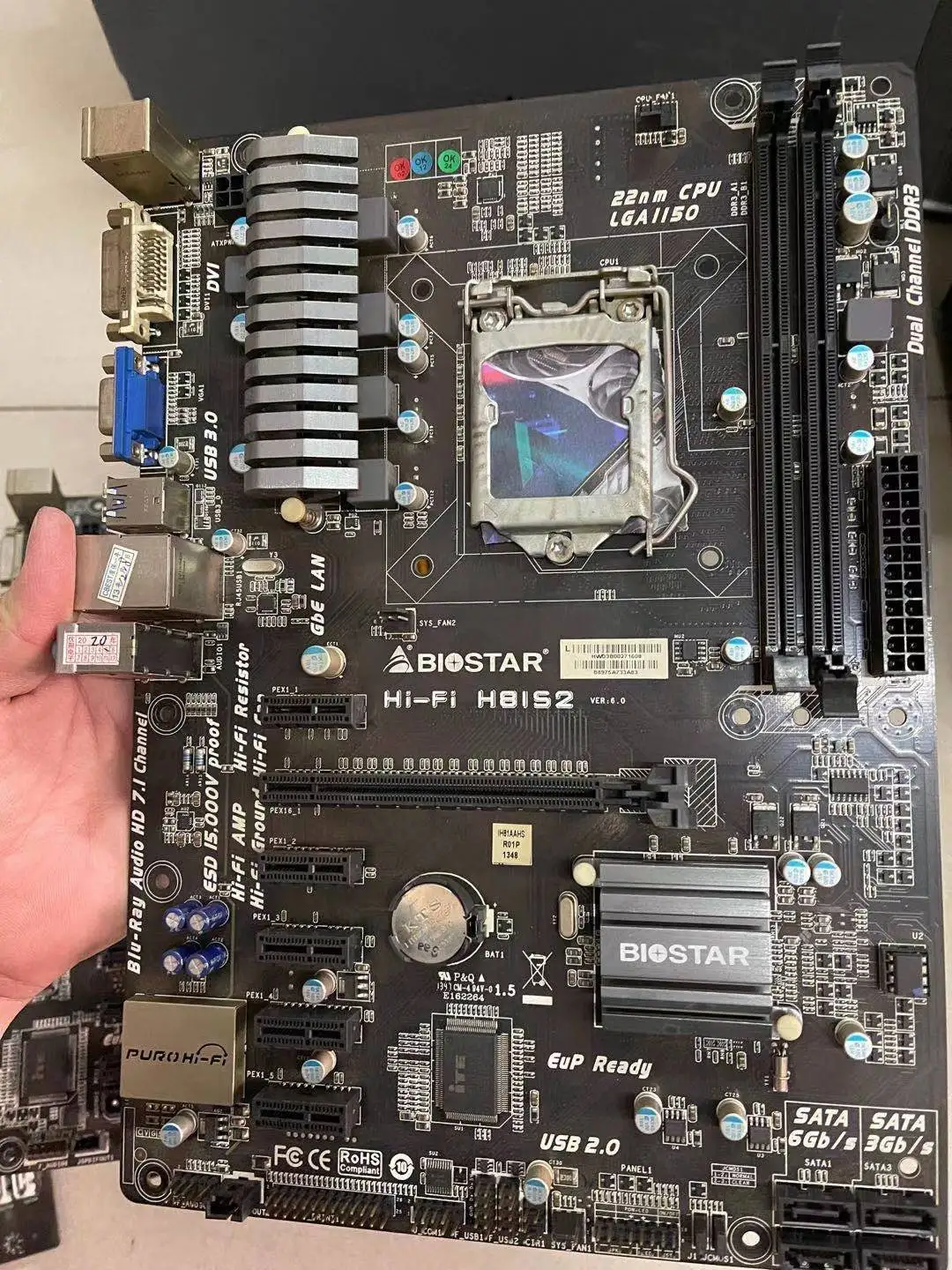 

6 6PCIE BIOSTAR Hi-Fi H81S2 Intel H81 LGA 1150 i7 i5 i3 DDR3 PCI-E 3,0