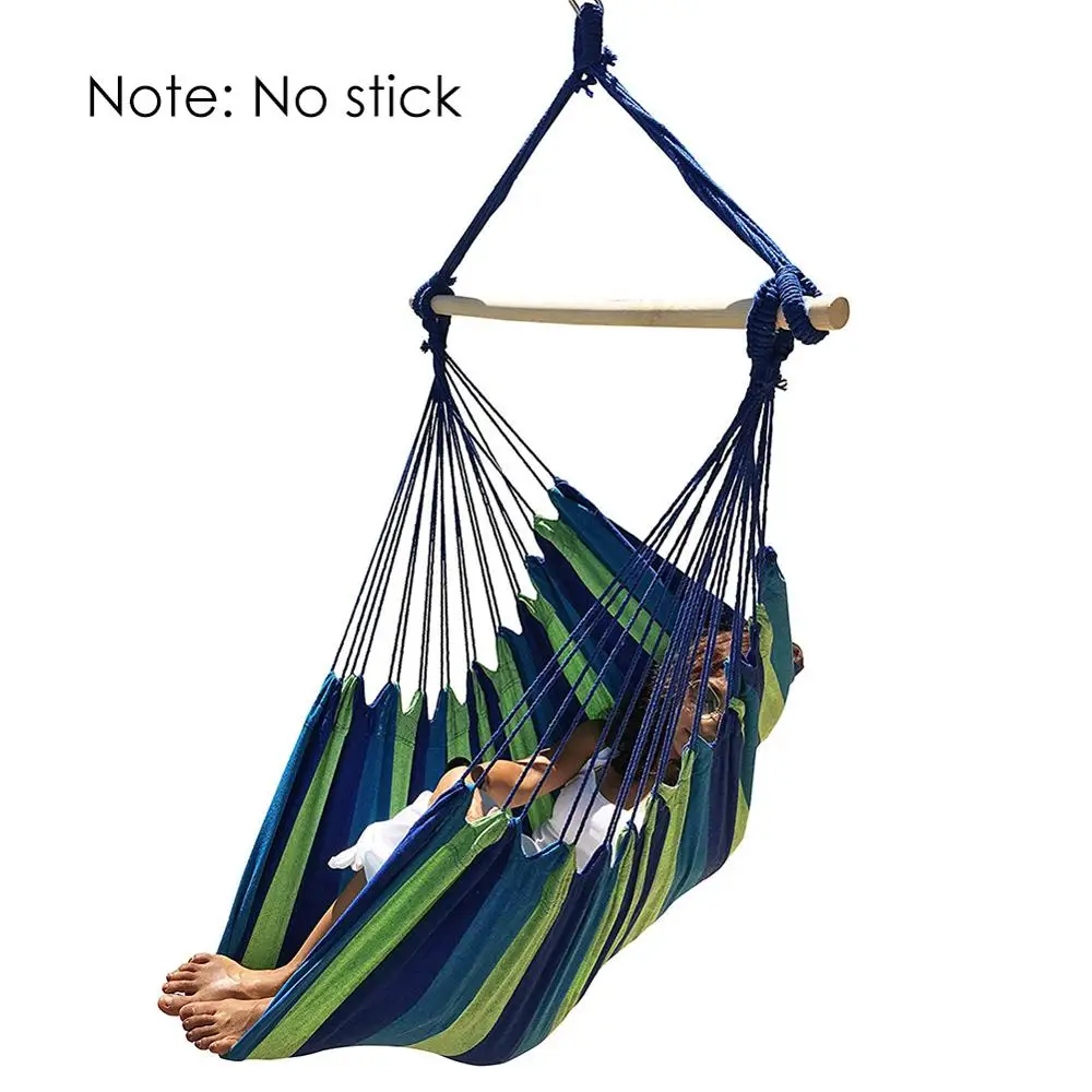 Only Hammock Портативный гамак стул Открытый Сад Гамак подвесной стул для дома путешествия Кемпинг Туризм качели Холст Полосатый гамак качели - Цвет: Only Hammock