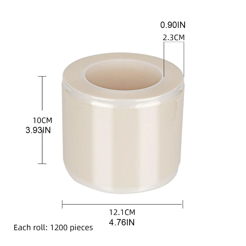 

Sheets Barrier Film Roll Tape 1200 Sheets for Dental Tattoo and Makeup Microblading Protective Tape Supply Accesories C1FF
