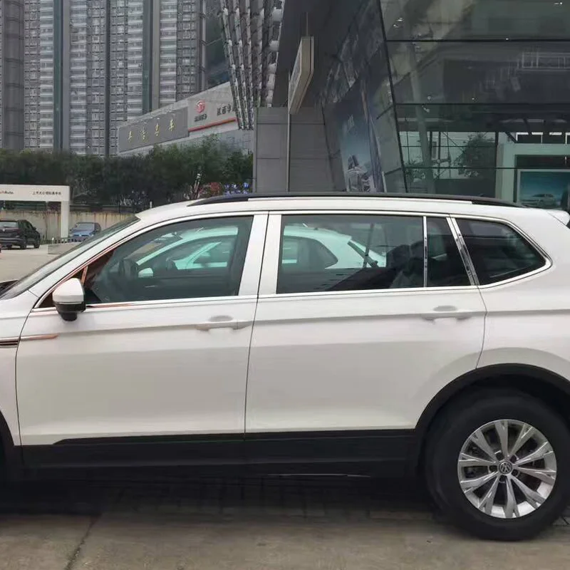 Автомобильная оконная облицовка из нержавеющей стали lsrtw2017 304 для volkswagen tiguan 2016 2017