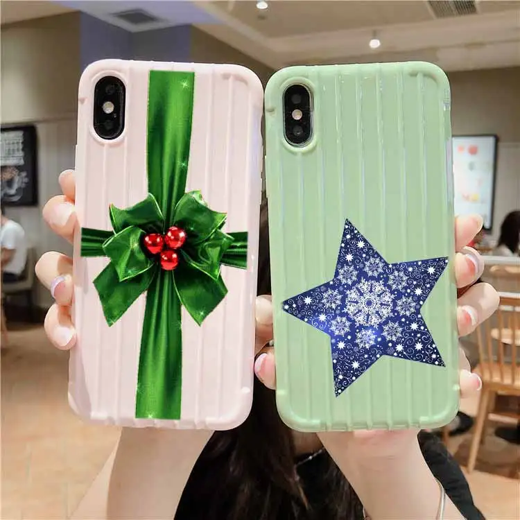 Чемодан на колесиках для iPhone 11 Pro Max X XS MAX 8 7 6S Plus|Бамперы| |