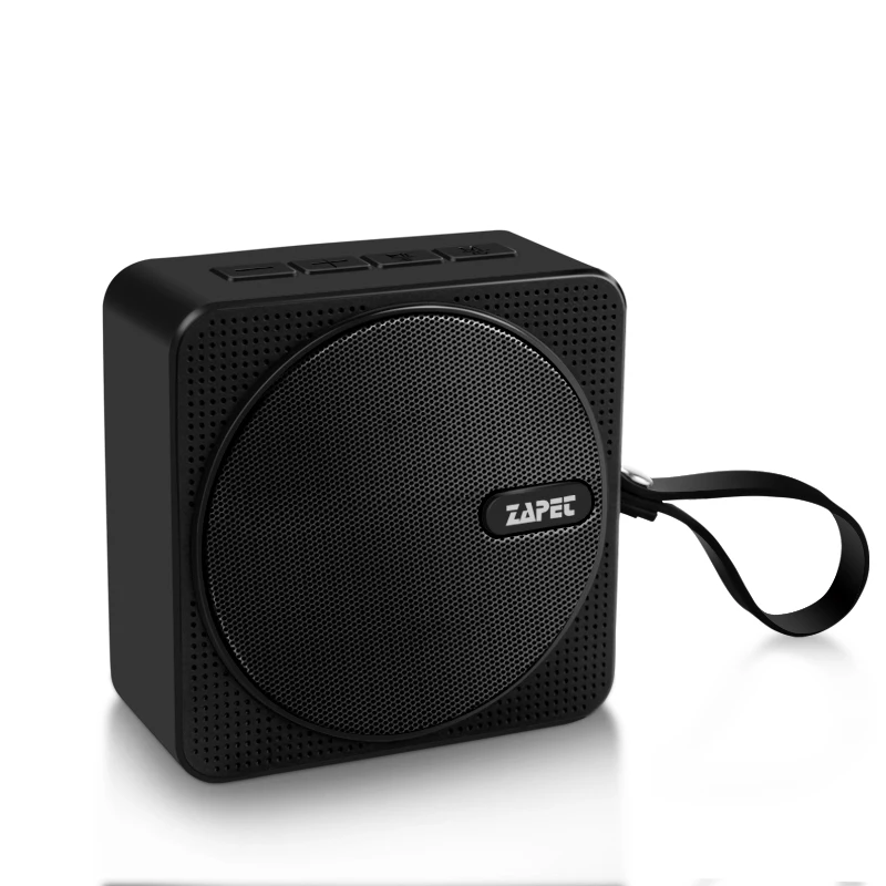 Черный ZAPET C2 Открытый Мини Bluetooth динамик IPX6 водонепроницаемы переносной динамик с микрофоном бас стерео колонки для iphone xiaomi телефон - Цвет: Черный