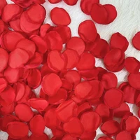 100pcsbag hand made 2021 new satin petals for wedding party accessories artificial new rose petals