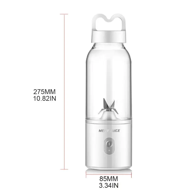 

Mini Portable Electric Fruit Juicer Personal Juice Cup Charging Small Smoothie Maker Blender Kitchen Mixer Machine Home