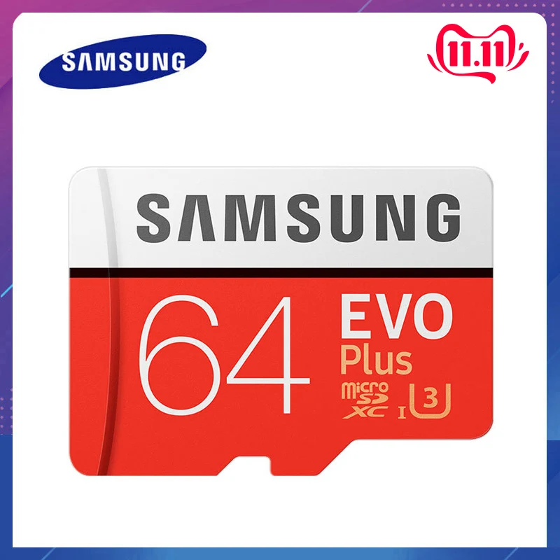 Карта памяти samsung EVO PLUS Micro sd 32 Гб 64 128 ГБ 256 UHS I 100 м/с класс 10 U3 TF карта SDHC SDXC с