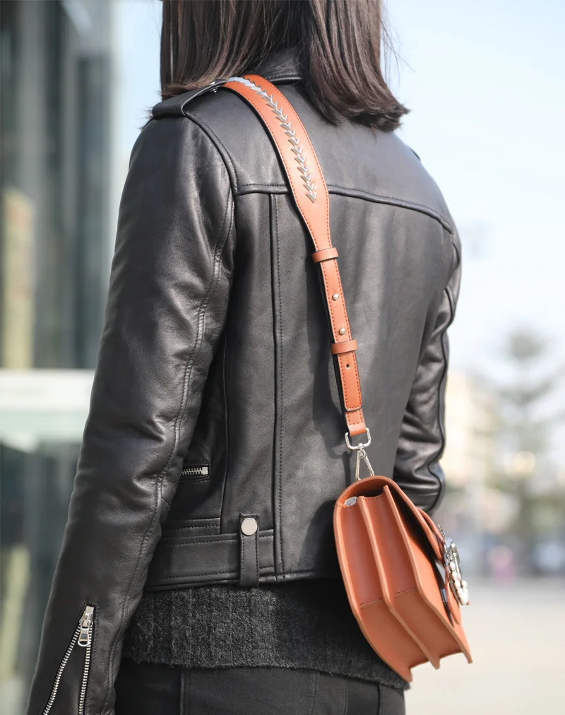 Новинка, широкий плечевой ремень с заклепками, аксессуары для сумок, регулируемый ремень на одно плечо, модная женская сумка с сумкой