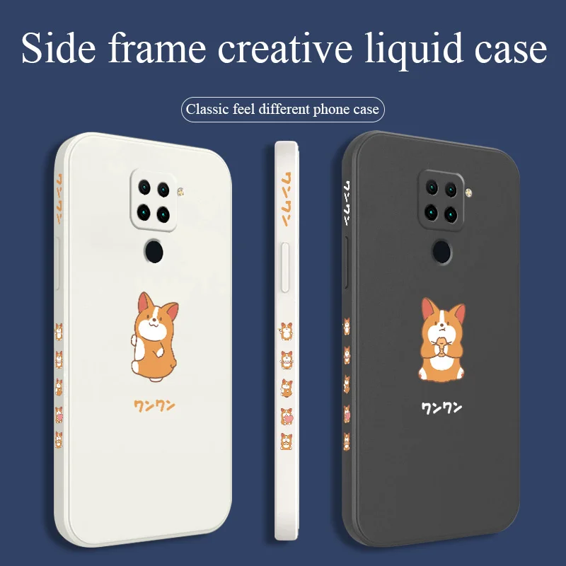 

Corgi Eating Peanuts Phone Case For Xiaomi Redmi Note 10 10S 9T 9 8 7 Pro MAX Redmi 9 9A K40 K40pro K30 K20 Silicone Cover