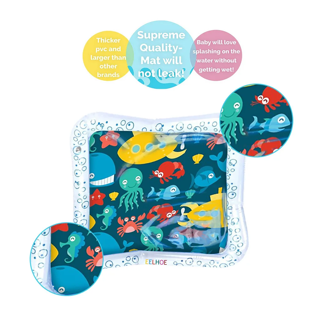 

Creative Baby Water Mat Inflatable Patted Pad Cushion Infant Toddler Water Play Mat for Children Education Developing Baby Toys