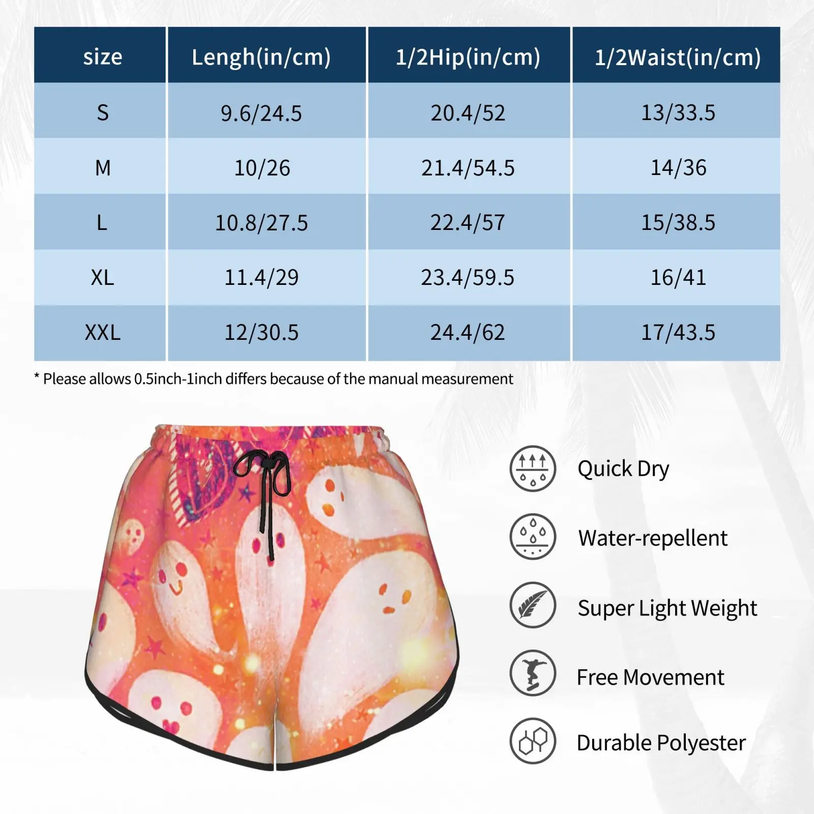 

Boo. Ghost Of Disapprival Swim Shorts Women Beach Shorts Ghost Of Disapproval Ghost Halloween Boo Ghosts Disapproval