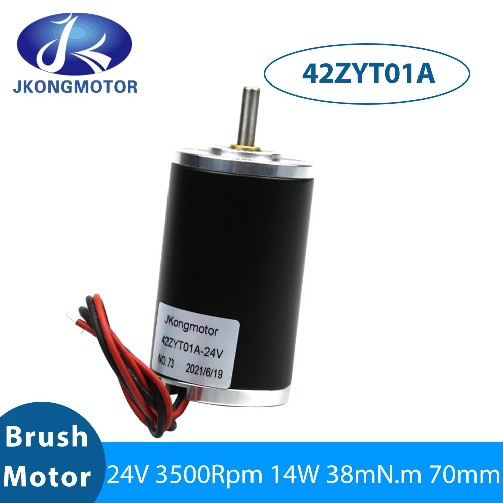 

Двигатель Jkongmotor 42ZYT01A 42ZYT01, фотомагнитный двигатель с постоянным магнитом, 24 В, 14 Вт, 3500 об/мин, 38mN.m, матовый двигатель постоянного тока