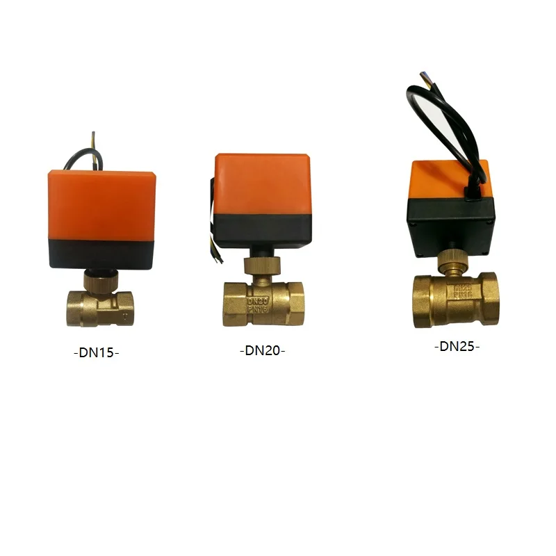 

DN15/DN20/DN25/DN32/DN50 Electric Motorized Thread Ball Valve Brass AC 220V 2 Way 3-Wire 1.6Mpa with Actuator For Water Gas Oil