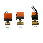 Шаровой кран с резьбой и электроприводом DN15DN20DN25DN32DN50, латунный, 220 В переменного тока, 2 канала, 3 провода, МПа, с приводом для воды, газа, масла