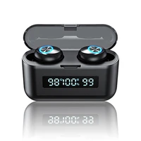 tws wireless earphone bt v5 0 stereo noise canceling headset led earbuds with charging case touch control sport headset