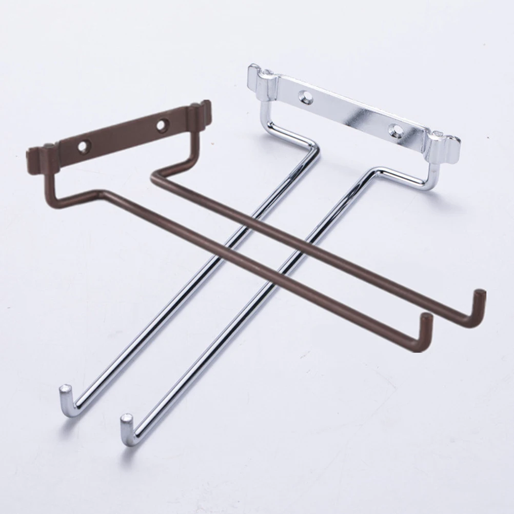 Подвесная вешалка для Винных Бокалов Однорядная полка железная подвесная стойка