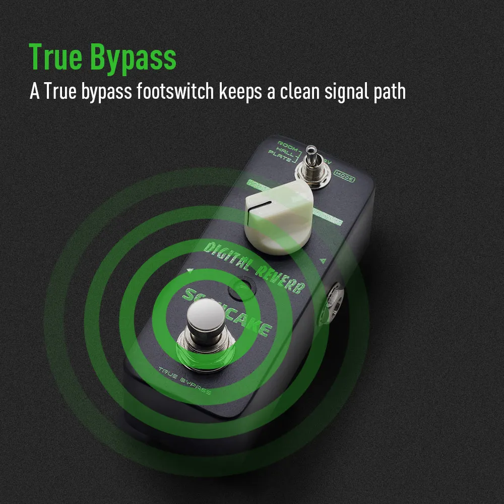 Sonicake цифровая реверберация мини гитара педаль с эффектом шуруповерта истинная