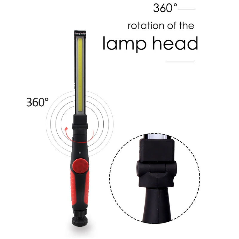 Переносной гаражный рабочий светильник Многофункциональный перезаряжаемый COB