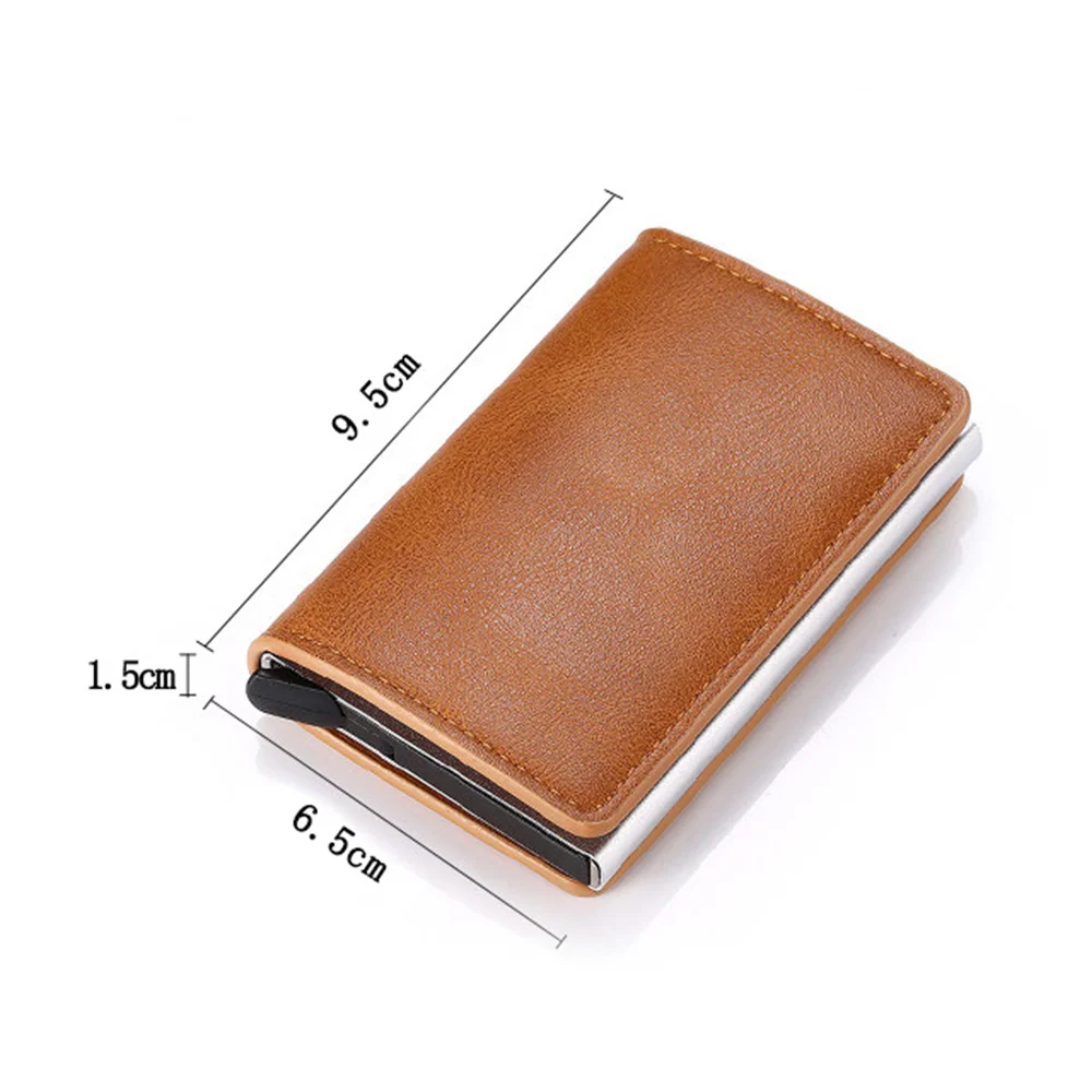 

Man Women Smart Wallet Business Card Holder Hasp Rfid Wallet Aluminum Metal Credit Business Mini Card Wallet