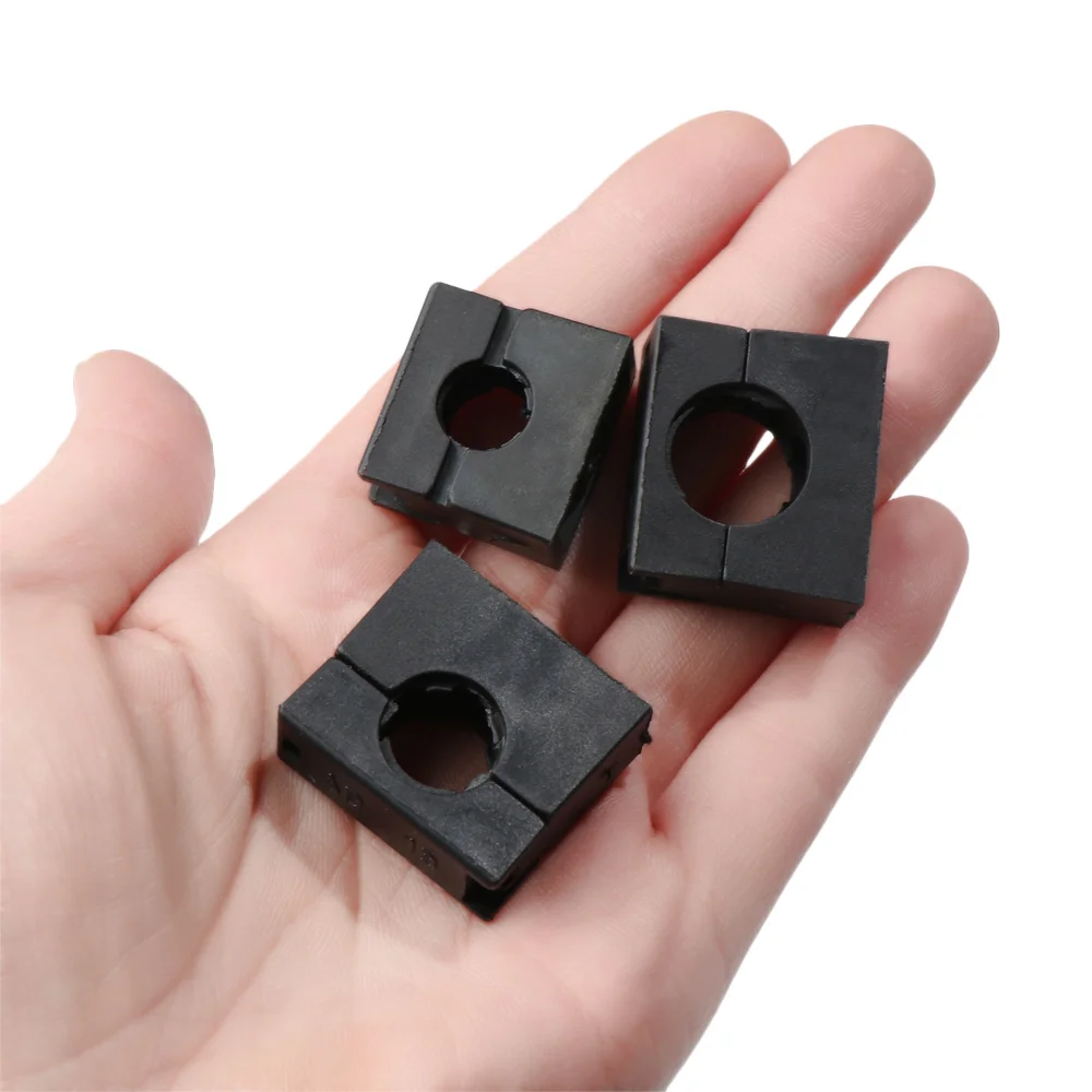 Черный ПВХ зажим для проводки и шланга электрические фитинги кабельные зажимы