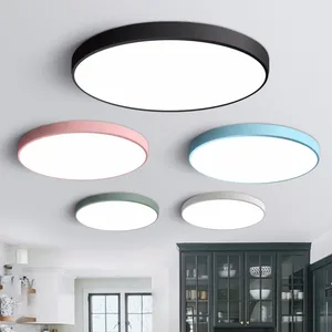 Modern LED Ceiling Light Ultra-thin round living room modern minimalist atmosphere home bedroom lamp balcony room lamps Dropship