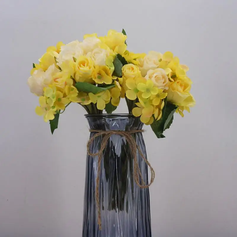 Свадебная фиксация имитация 12 небольших роз Высококачественная шелковая ткань